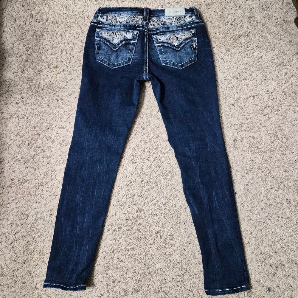Miss Me Women's Jeans Size 28 32 Inseam Mid-Rise Skinny Excellent Condition